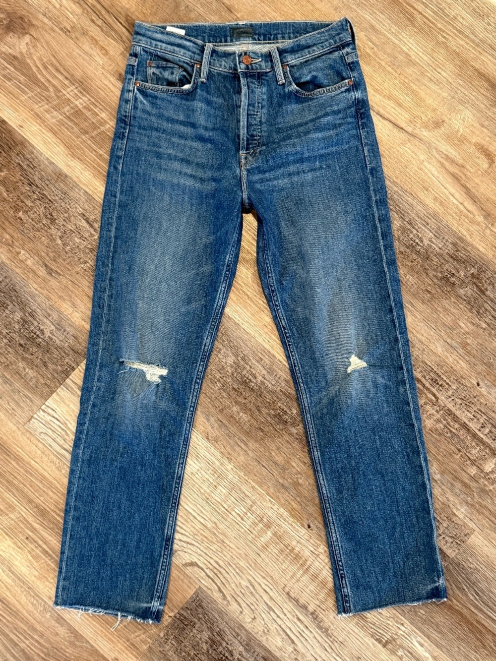 Mother "The Tomcat" Ankle Fray Jeans Size 28